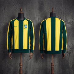 Brazil Long-sleeved Sweatshirt - Yellow & Green M-3XL