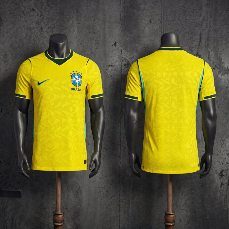 Player Brazil Home FIFA World Cup 2026 New Season Football Jersey Sports Shirt