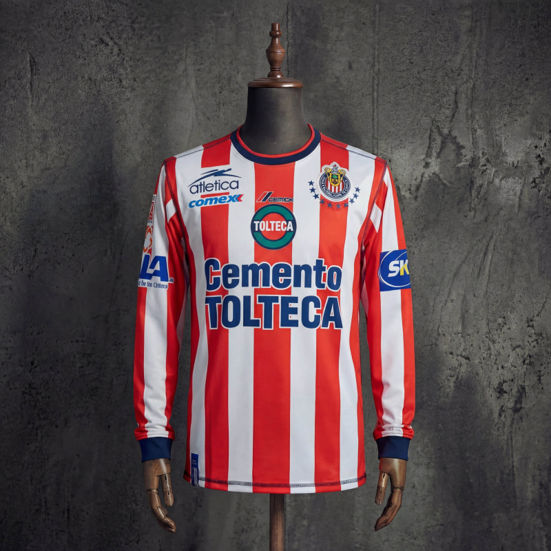 Retro Chivas de Guadalajara Home 02/03 Long-sleeved Jersey