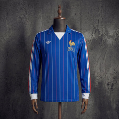 Retro France Home 80/82 Long Sleeve Jersey