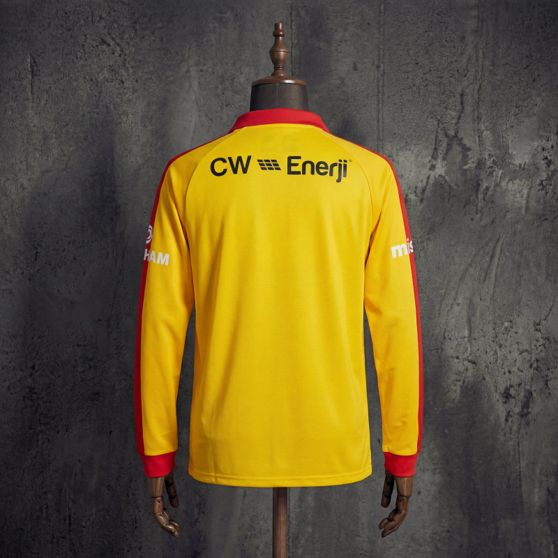 Retro Galatasaray Edition 2025/2026 Yellow Long-Sleeve Jersey