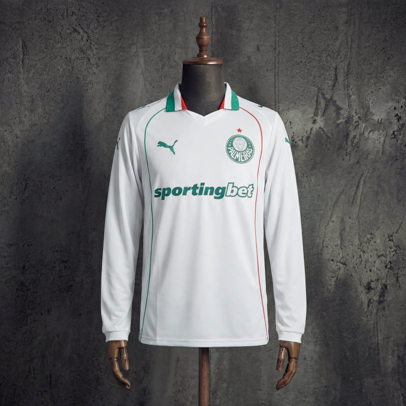 Palmeiras Away 20262027 Long-Sleeve Jersey, Sizes S-4XL