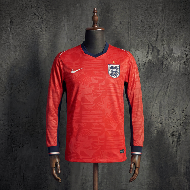 England away FIFA World Cup 2026 long-sleeved jersey, sizes S-4XL