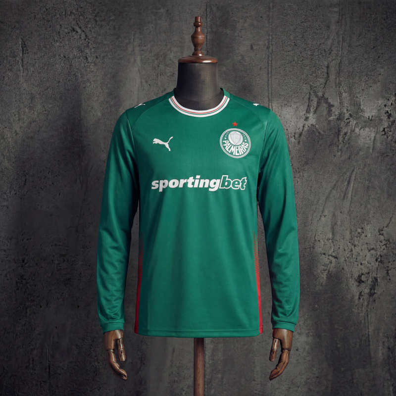 Palmeiras Home 20262027 Long-sleeved Jersey, Sizes S-4XL
