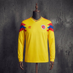 Retro Colombia Home1990 Long Sleeve Jersey S-XXL
