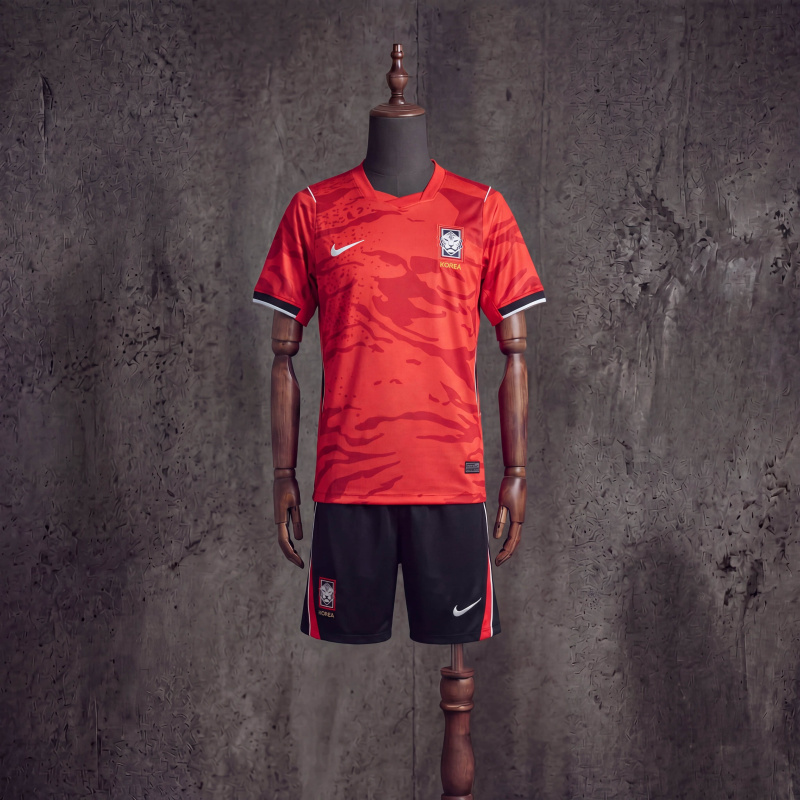Kids kit South Korea home FIFA World Cup 2026 jersey sizes 16-28