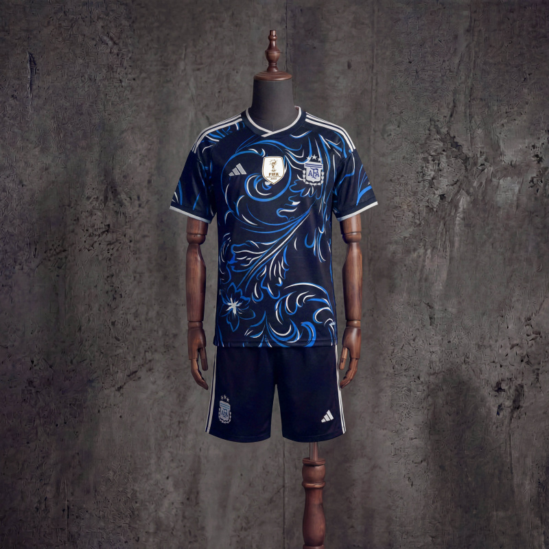 Kids kit Argentina away FIFA World Cup 2026 jersey sizes 16-28