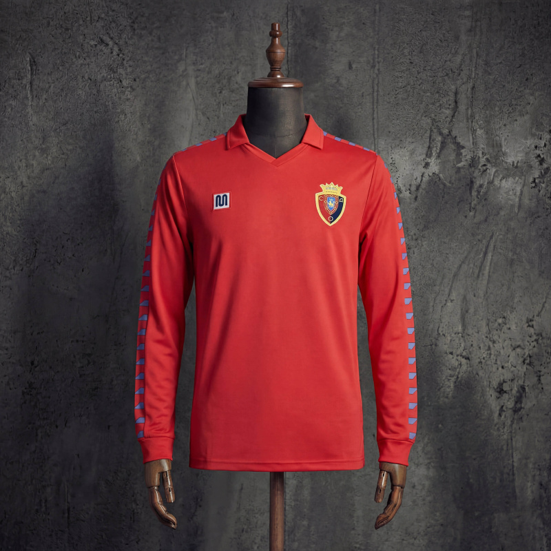 Retro CA Osasuna Home 1983 Long-Sleeve Jersey — Sizes S–XXL