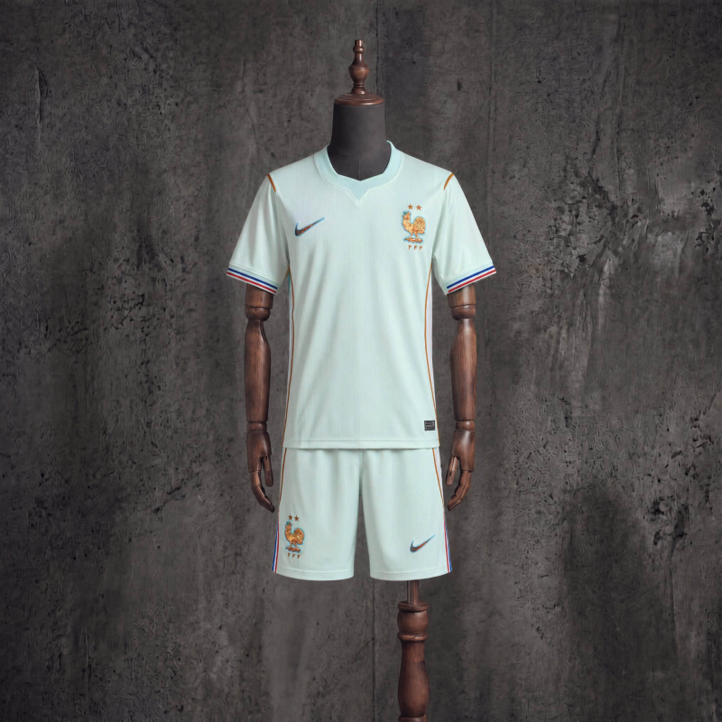 Kids Kit France Away FIFA World Cup 2026 Jersey Sizes 16-28