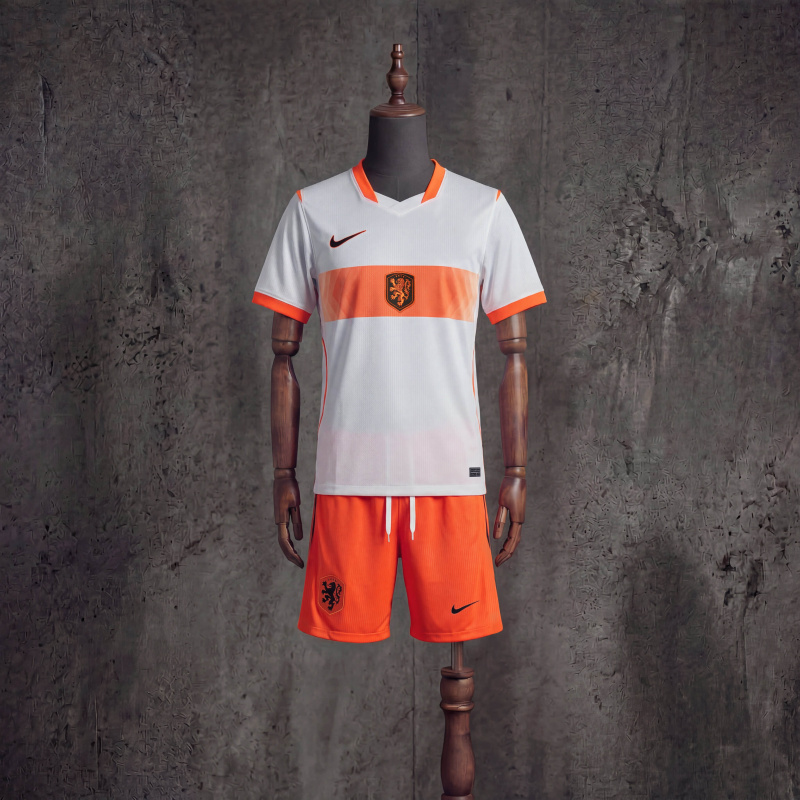 Kids Kit Netherlands Away FIFA World Cup 2026 Jersey Sizes 16-28