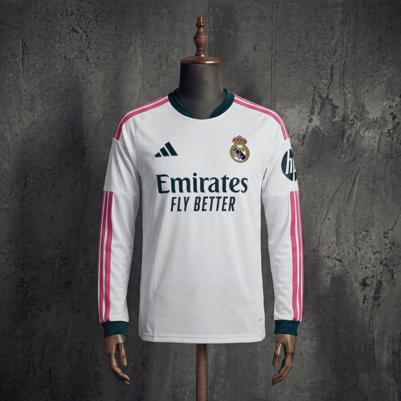 Real Madrid Home 20262027 Long Sleeve Jersey S-4XL