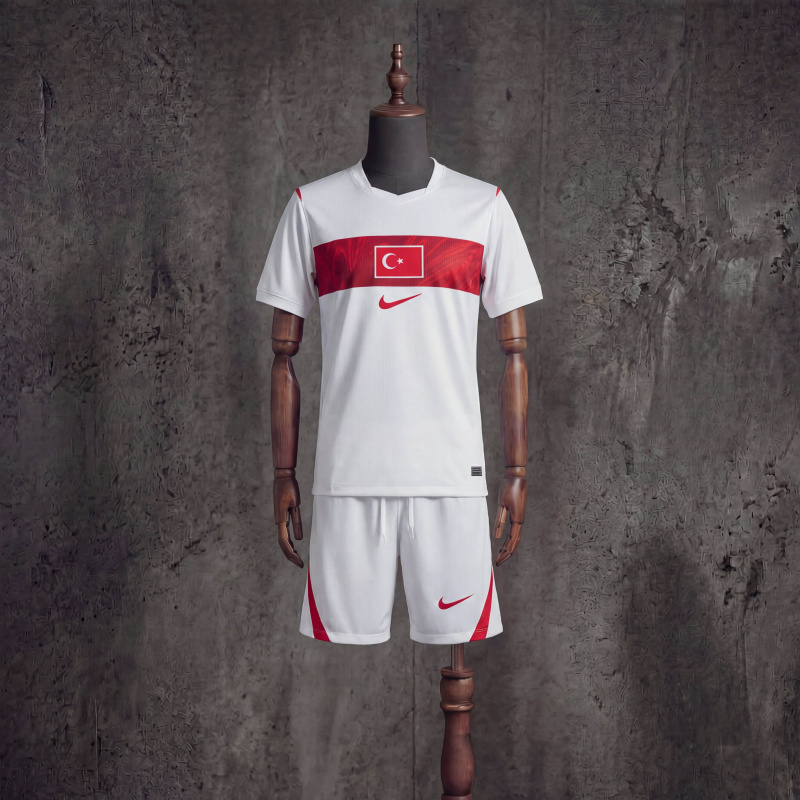 Kids Kit Turkiye Home 2026 Jersey Size 16-28