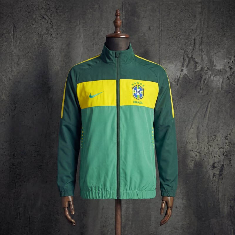 Windproof jacket, Brazil jersey sizes S-XXL