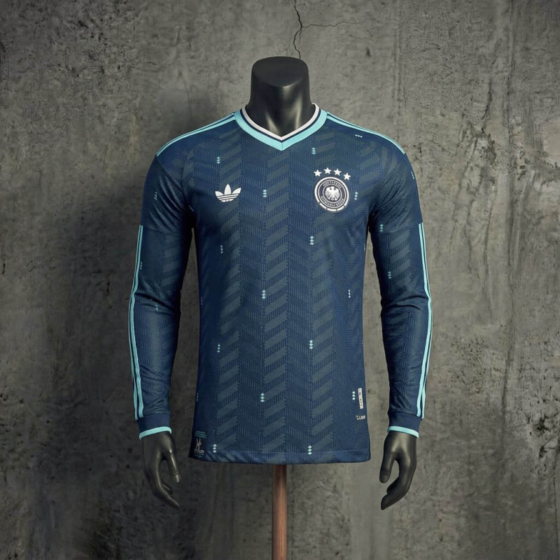 Player Germany Away FIFA World Cup 2026 Long-Sleeve Jersey Sizes S-3XL