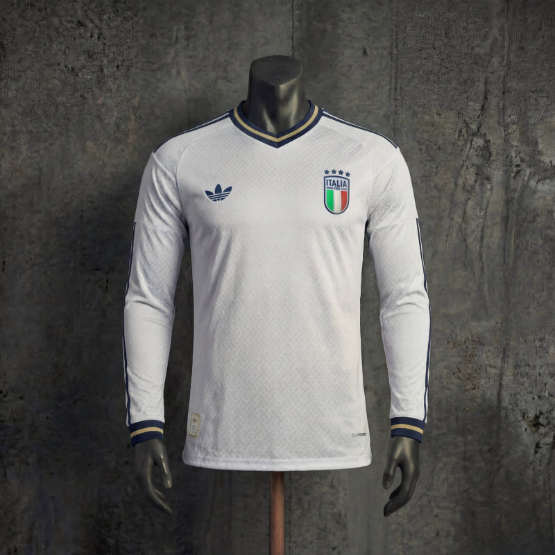Player Italy Away FIFA World Cup 2026 Long-Sleeve Jersey S-3XL