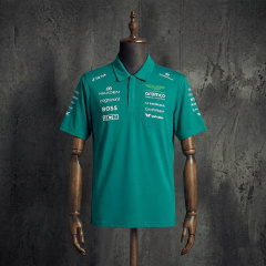 Aston Martin F1 Team 2026 Green Fan Edition Polo, Formula 1 Racing Short Sleeve Top S-5XL