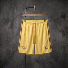 Arsenal x adidas Originals yellow striped shorts, sizes S-XXL