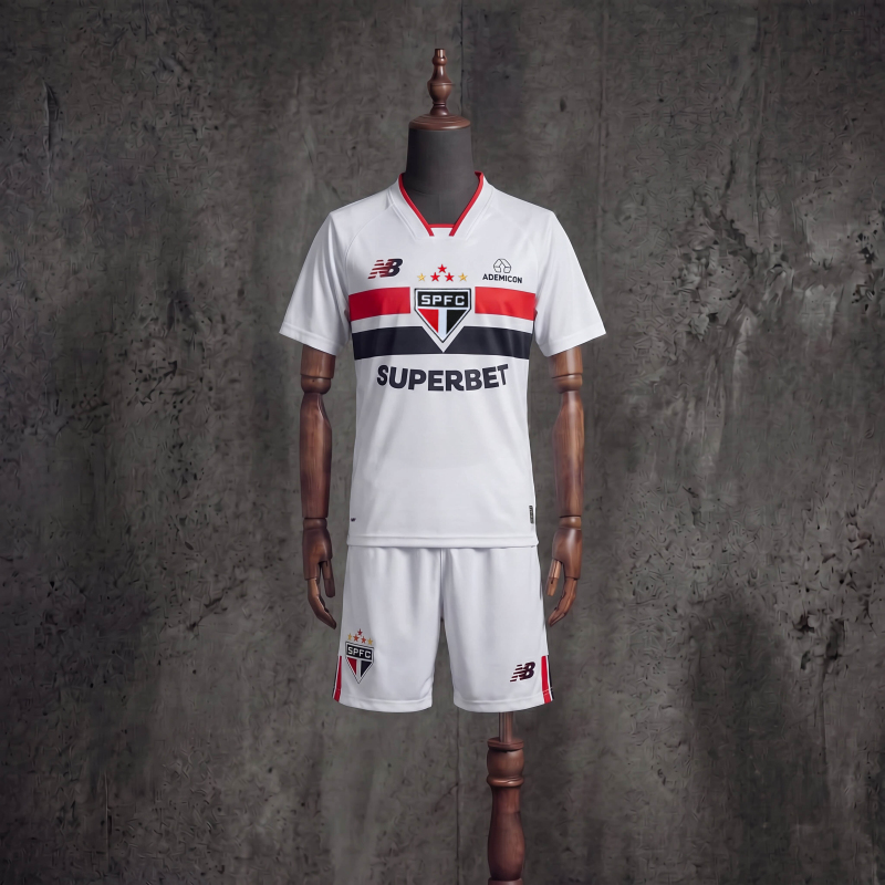 Kids Kit São Paulo Home Jersey 2026-2027 Sizes 16-28