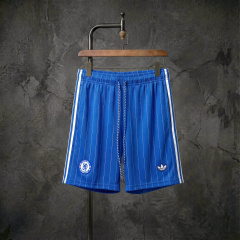 Chelsea x adidas Originals blue striped shorts, sizes S-XXL