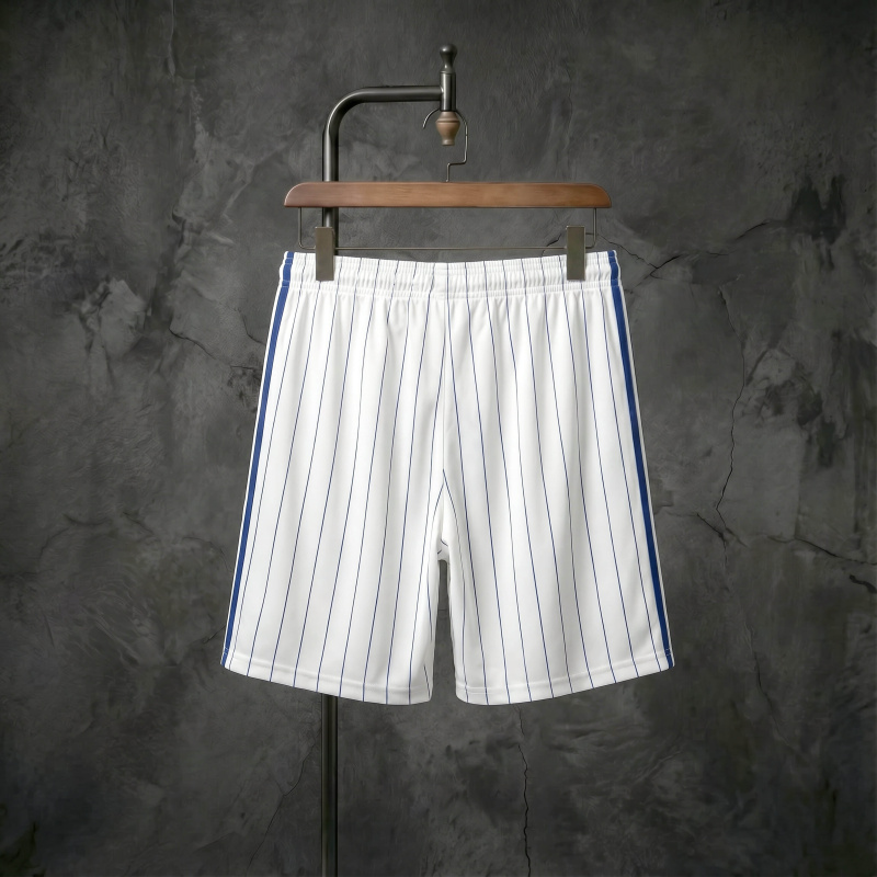 Chelsea x adidas Originals white striped shorts, sizes S-XXL
