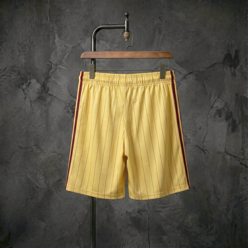 Arsenal x adidas Originals yellow striped shorts, sizes S-XXL