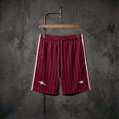 Arsenal x adidas Originals red striped shorts, sizes S-XXL