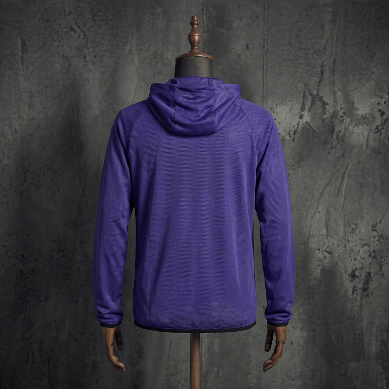 France 2026 World Cup Light Purple Plaid Hooded Training Jacket, S-XXL