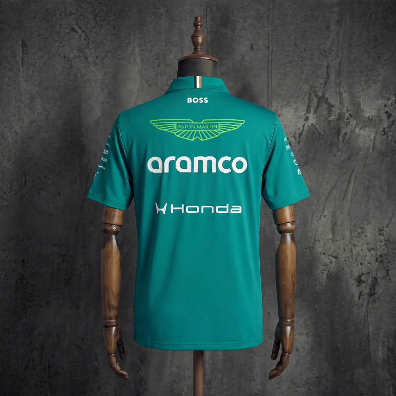 Aston Martin F1 Team 2026 Green Fan Edition Polo, Formula 1 Racing Short Sleeve Top S-5XL