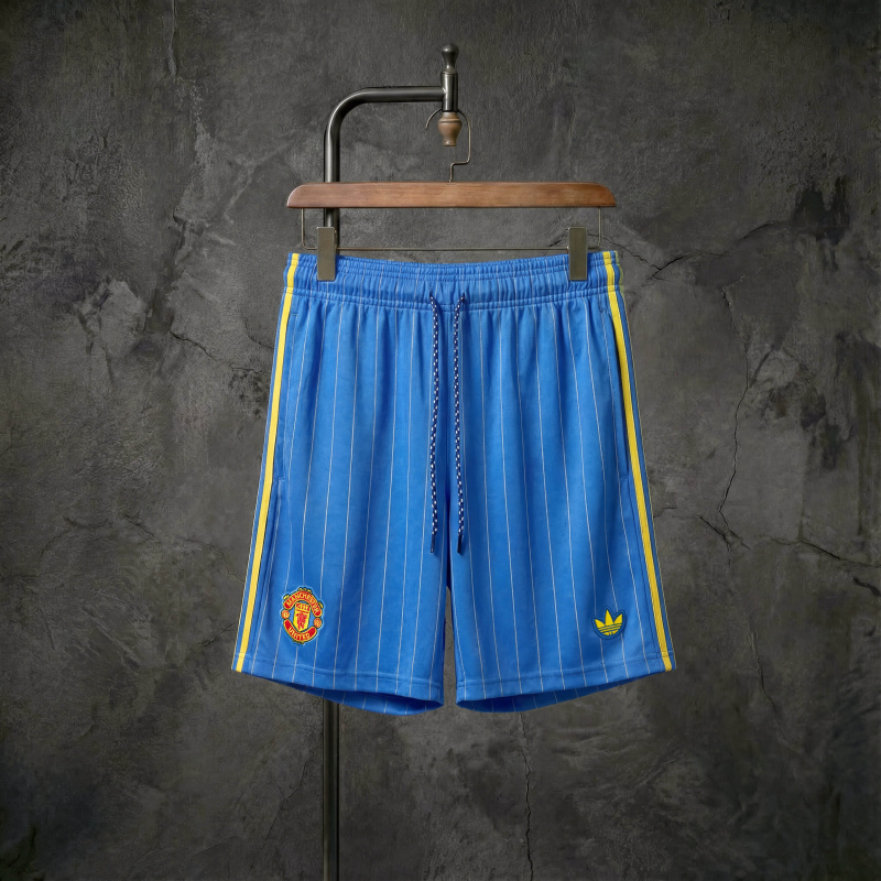 Manchester United x adidas Originals striped shorts, sizes S-XXL
