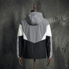 Sporting CP Grey Black Hooded Windbreaker Jacket Sizes S-XXL