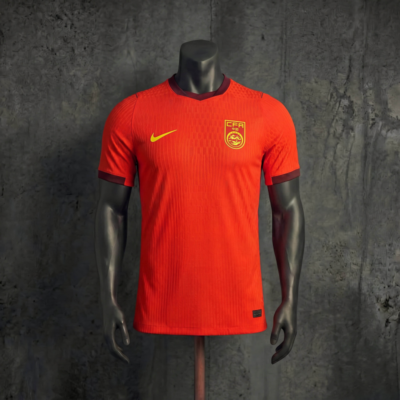 Player Version China Home 2026 Jersey Sizes S-XXL