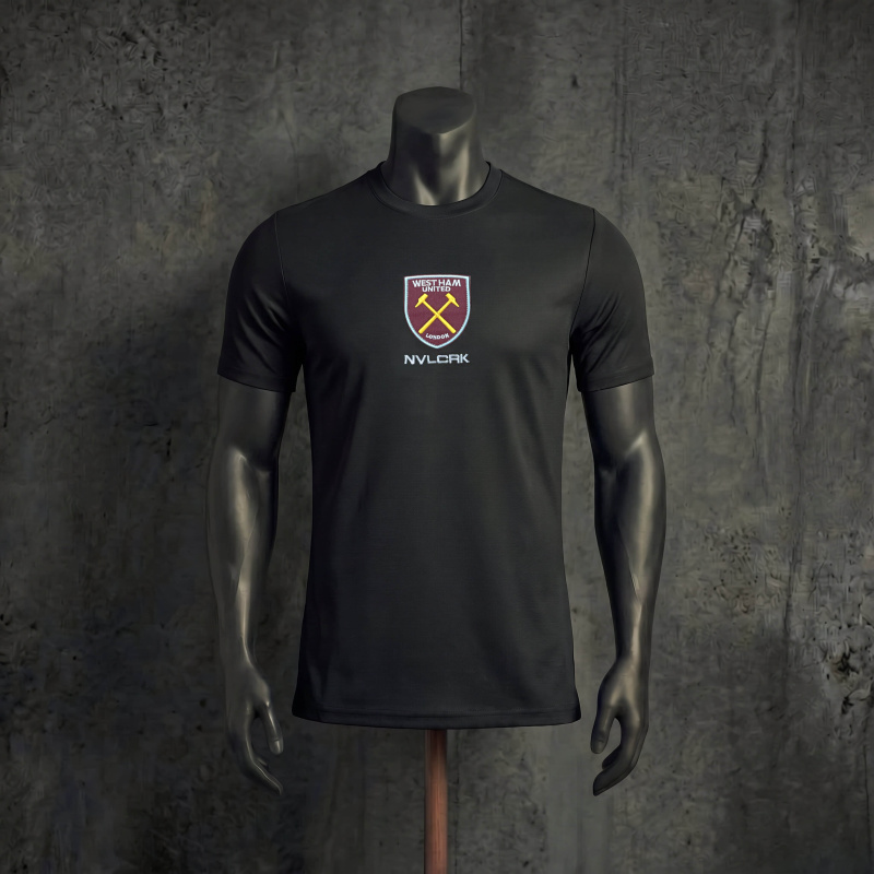 Player Version West Ham United Retro Casual 2026 Black Jersey, Sizes S-XXL