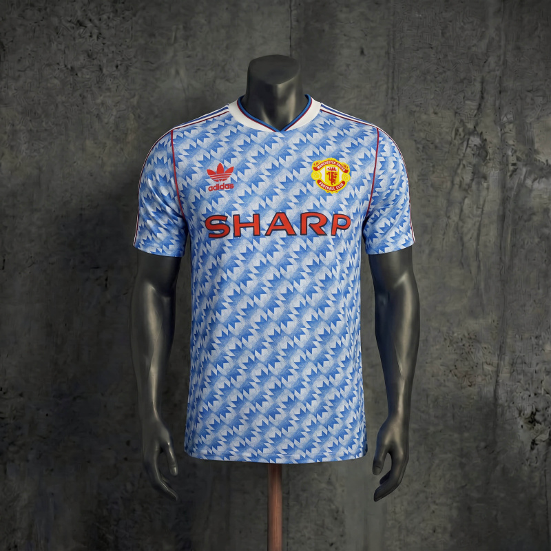 Player Version Manchester United 2026 Retro Casual Light Blue Jersey S-XXL