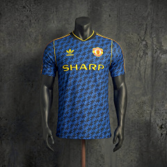 Player Version Manchester United 2026 Retro Casual Blue Jersey S-XXL
