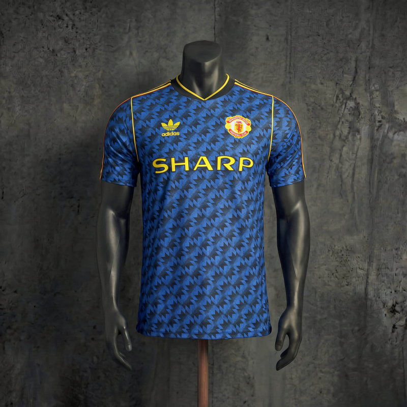 Player Version Manchester United 2026 Retro Casual Blue Jersey S-XXL