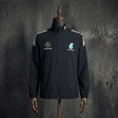 Mercedes AMG Petronas F1 Team Jacket Black Formula 1 Windbreaker Size S-3XL