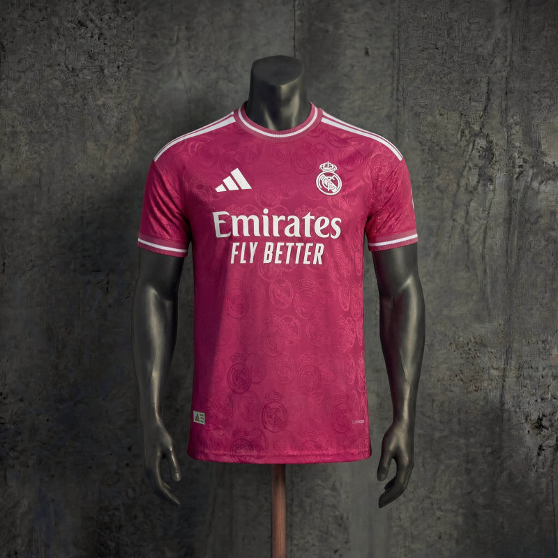 Real Madrid 2026-27 Away Player Version Jersey Pink Football Shirt S-XXL