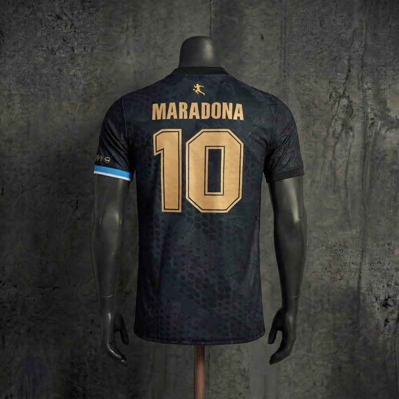 Player Version Argentina National Team No.10 Messi Special Edition Black Gold Football Jersey S-XXL