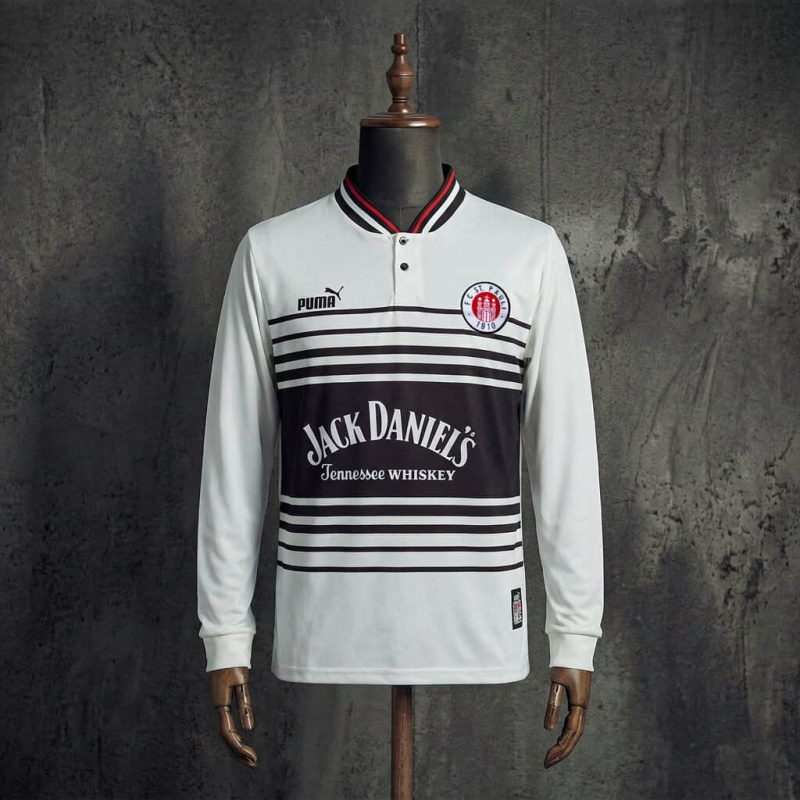 St. Pauli 97-98 Home Retro Long Sleeve Jersey S-XXL