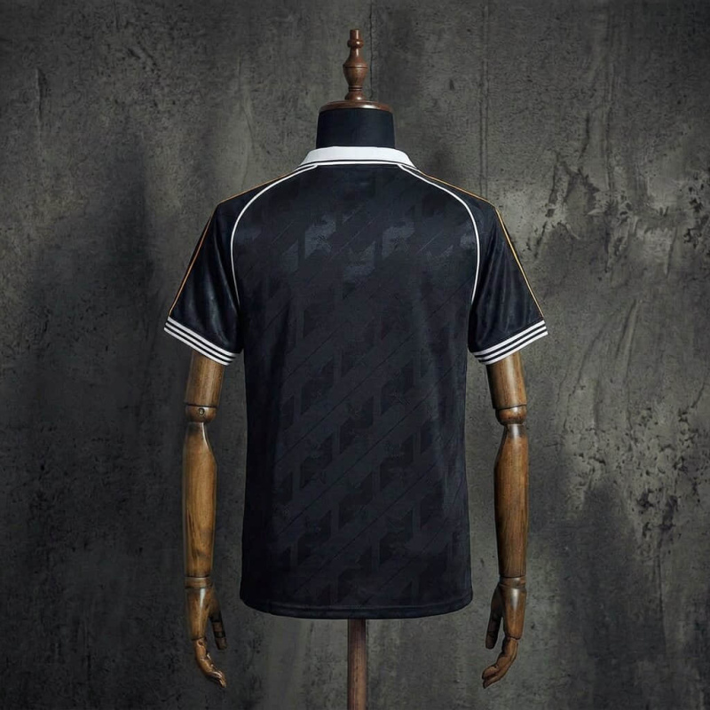 Real Madrid x Adidas Originals Retro Icon Jersey Black Gold Football Shirt S-XXL