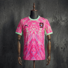 Portugal 2026 World Cup Goalkeeper Jersey Pink Mint Green Soccer Shirt S-4XL