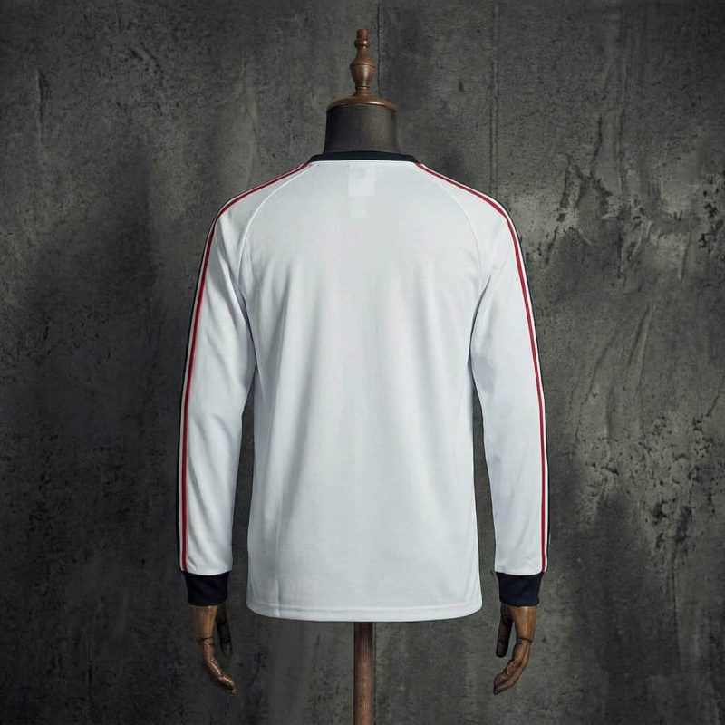 Manchester United x Adidas Originals Retro OG Long Sleeve Jersey White Football Shirt S-XXL