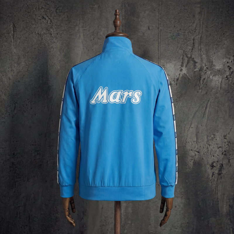 1988-89 Napoli NR Mars Vintage Track Jacket Retro Football Training Top Sizes S-XXL
