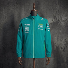 Aston Martin F1 Team Jacket 2024 Aramco Formula 1 Racing Windbreaker Size S-3XL