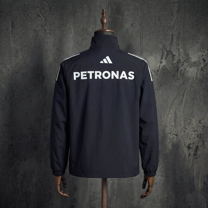 Mercedes AMG Petronas F1 Team Jacket Black Formula 1 Windbreaker Size S-3XL