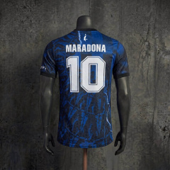 Player Version Argentina No.10 Messi Special Edition Jersey Blue Black Color S-XXL