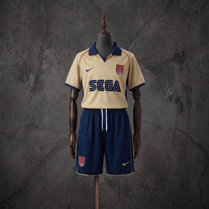 Retro Kids Kit Arsenal 01-02 Away Jersey SIZE 16-28