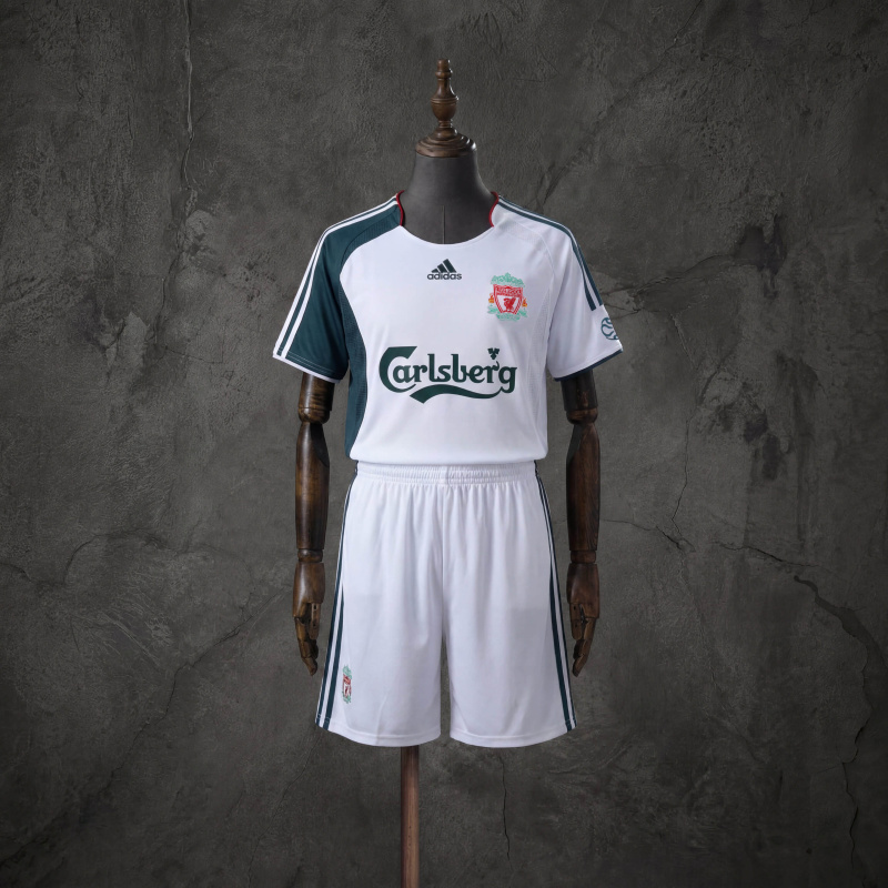 Retro Kids Kit Liverpool 06-08 Away Jersey Size 16-28