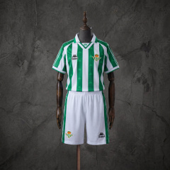 Retro Kids Kit Real Betis 95-97 Home Jersey SIZE 16-28