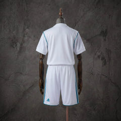 Retro Kids Kit Real Madrid 17-18 Home Jersey Size 16-28